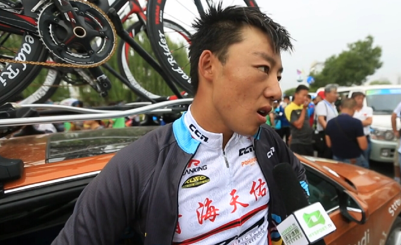 2015环青海湖国际公路自行车赛:青海天佑德队张金德采访 - 视频在线